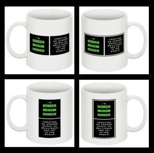 The Set of 4 "I'm Alive with Clive" Mugs