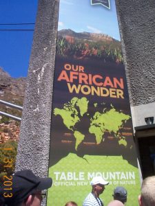 Banner of Our African Wonder, Table Mountain